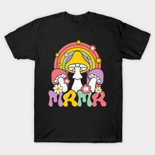 Groovy Mama Retro Mama Mushroom T-Shirt